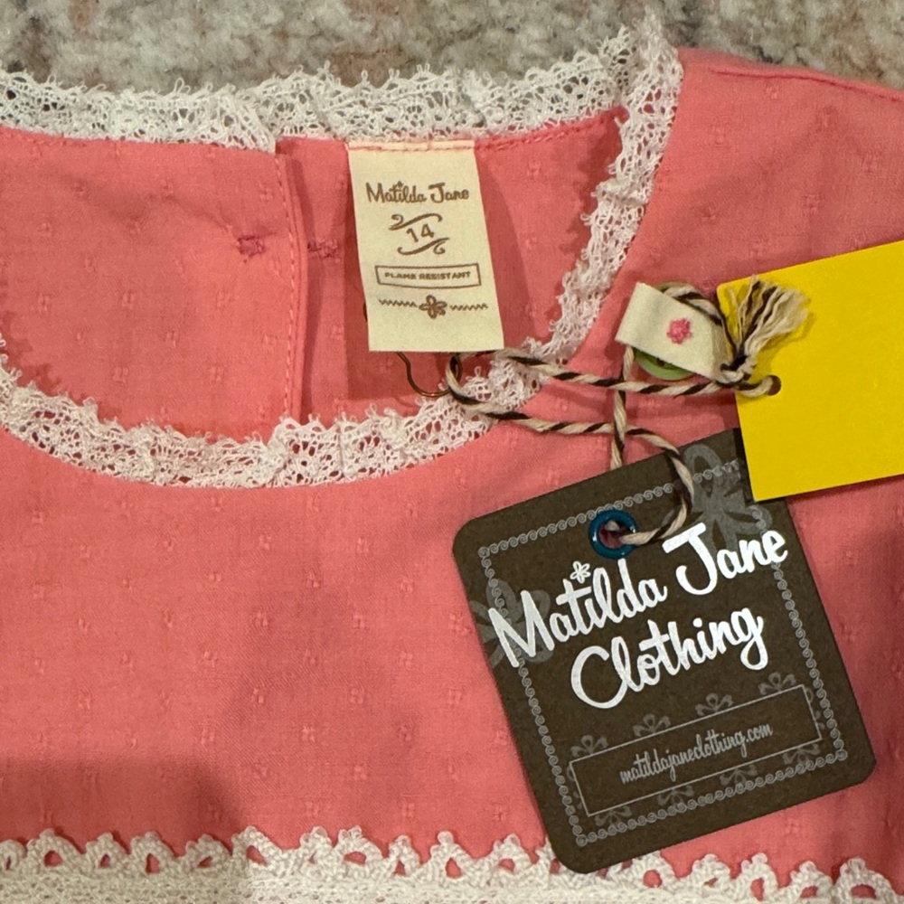 Pink and Yellow Kids Pajamas - Picture 2 of 4